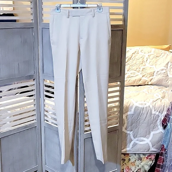 Kenneth Cole Reaction | Pants | Euc Mens Kenneth Cole Reaction Stonelight  Oatmeal Dress Pants 3 X 32 | Poshmark